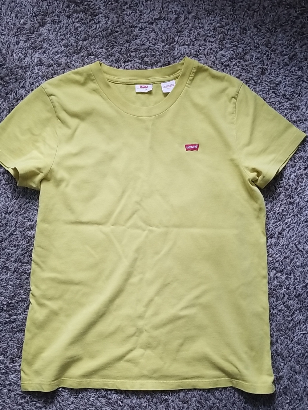 Levi's Yellow Green Logo Crewneck Tee